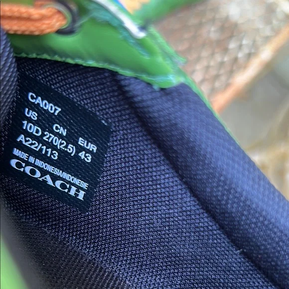 Coach Green and Blue Sneakers - Picture 5 of 5